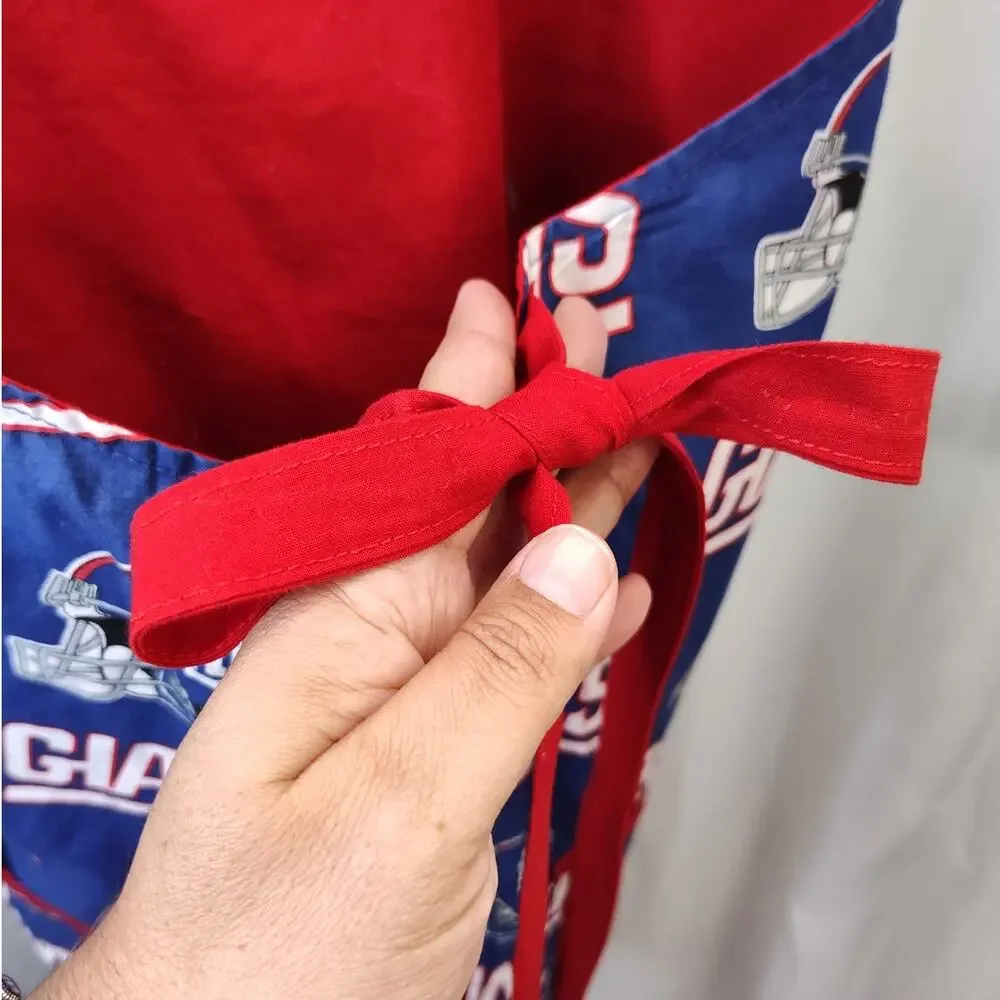 Custom NY Giants Apron with Pockets Unisex